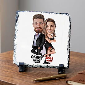  - Gizli Ajan Sevgililer Karikatürlü Taş