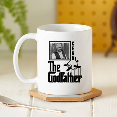 Godfather İsimli ve Fotoğraflı Kupa Bardak - Thumbnail