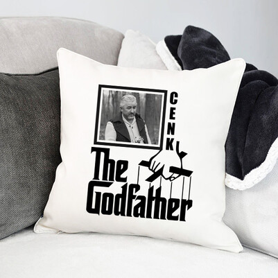 Godfather İsimli ve Fotoğraflı Yastık - Thumbnail