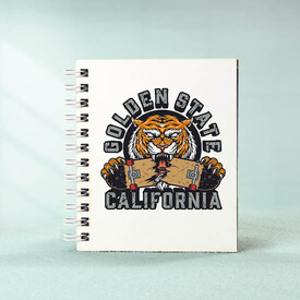 Golden State Motto Tasarım Hediyelik Not Defteri - Thumbnail