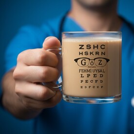  - Göz Doktorlarına Özel Cam Kupa Bardak