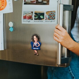 Güzeller Güzeli Annem Karikatürlü Buzdolabı Magneti - Thumbnail