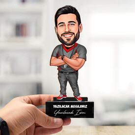 Hakem Erkek Karikatürlü Biblo - Thumbnail