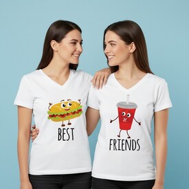  - Hamburger ve Kola Arkadaşlık Tişörtü