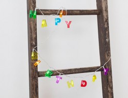 Happy Birthday LED Parti Işığı - Thumbnail