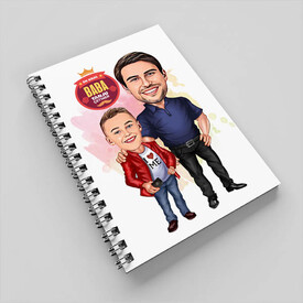 Harika Baba ve Oğlu Karikatürlü Defter - Thumbnail