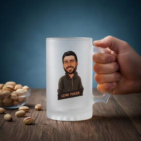  - Havalı Sevgilim Karikatürlü Bira Bardağı