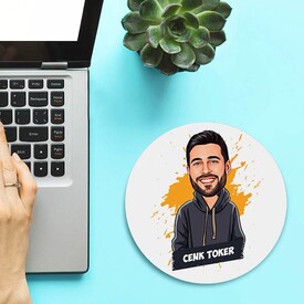 Havalı Sevgilim Karikatürlü Mousepad - Thumbnail