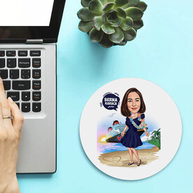  - Hawaii Kızı Karikatürlü Mousepad