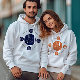 Hayatım Kapşonlu Sevgili Sweatshirt - Thumbnail