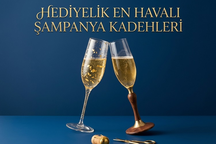 Hediyelik En Havalı Şampanya Kadehleri