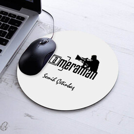  - Hediyelik Kameraman Temalı Yuvarlak Mousepad