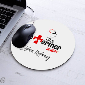  - Hediyelik Veteriner Temalı Yuvarlak Mousepad