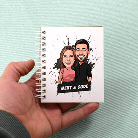 Her Dakikam Seninle Olsun Karikatürlü Defter - Thumbnail