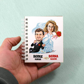 Her Zaman Yanındayım Karikatürlü Defter - Thumbnail