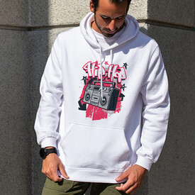  - Hip Hop Tasarımlı Kapşonlu Sweatshirt