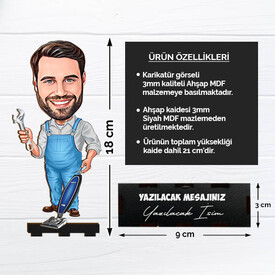 Hünerli Erkek Karikatürlü Biblo - Thumbnail