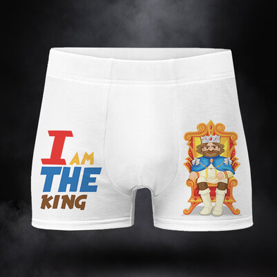 I Am The King Erkek Boxer - Thumbnail