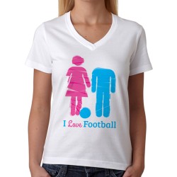  - I Love Football Bayan Tişörtü