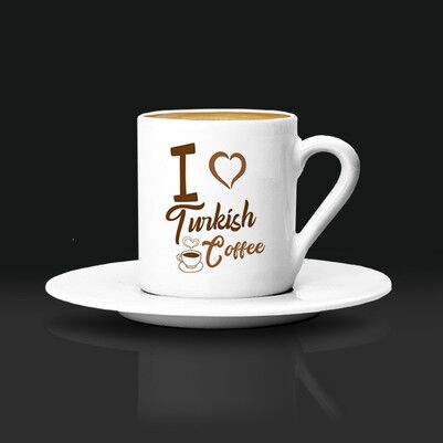 I Love Turkish Coffee Fincanı - Thumbnail