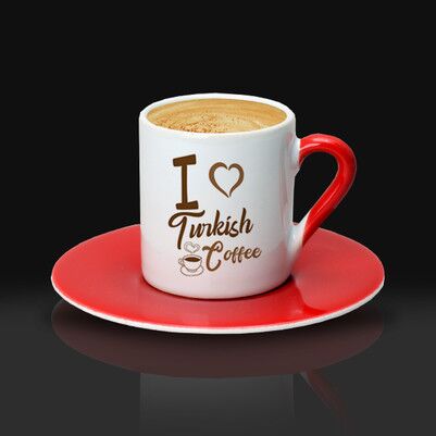 I Love Turkish Coffee Fincanı - Thumbnail