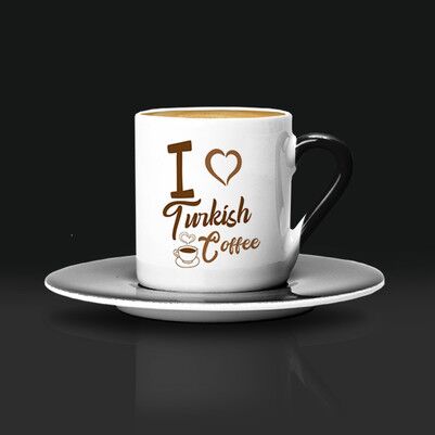 I Love Turkish Coffee Fincanı - Thumbnail