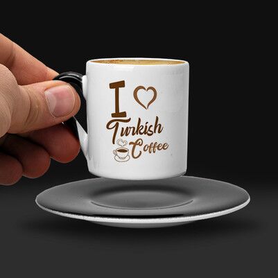 I Love Turkish Coffee Fincanı - Thumbnail