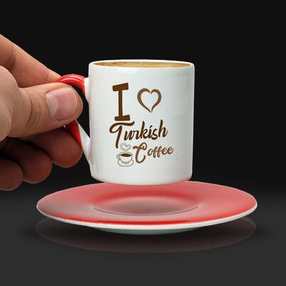 I Love Turkish Coffee Fincanı - Thumbnail