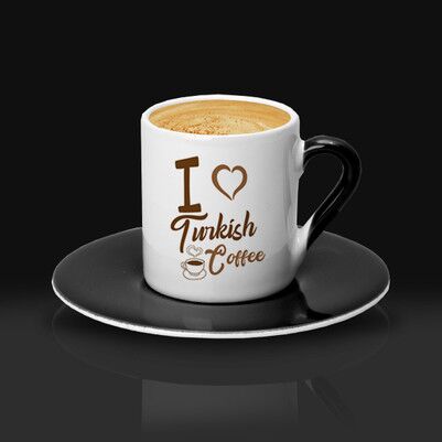 I Love Turkish Coffee Fincanı - Thumbnail