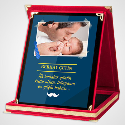 İlk Babalar Günün Kutlu Olsun Plaket - Thumbnail