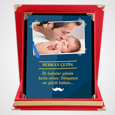 İlk Babalar Günün Kutlu Olsun Plaket - Thumbnail