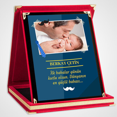 İlk Babalar Günün Kutlu Olsun Plaket - Thumbnail