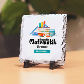  - İlk Öğretim Matematik Öğretmenlerine Hediye Taş Baskı