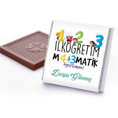 İlköğretim Matematik Öğretmenine Özel Çikolata - Thumbnail