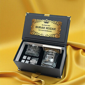 Imperial Platinum Crown Lüks Viski Hediye Kutusu - Thumbnail