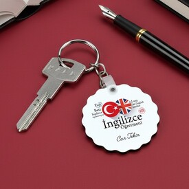  - İngilizce Öğretmeni İçin Papatya Anahtarlık