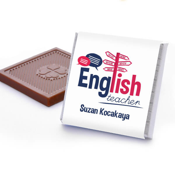 İngilizce Öğretmenine Hediye Çikolata Kutusu