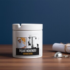  - İnşaat Mühendisi İçin Hediye Seramik Küllük