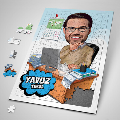  - İş Adamı Karikatürlü Puzzle