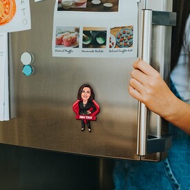 İş Kadını Karikatürlü Buzdolabı Magneti - Thumbnail