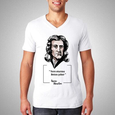  - Isaac Newton Esprili Tişört