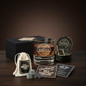 İsim Yazılabilir Authentic Viski Hediye Seti - Thumbnail