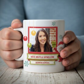  - İsim ve Fotoğraf Baskılı Yılbaşı Kupası