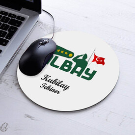 İsimli Albay Temalı Yuvarlak Mousepad - Thumbnail