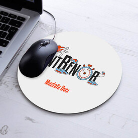  - İsimli Antrenör Temalı Yuvarlak Mousepad