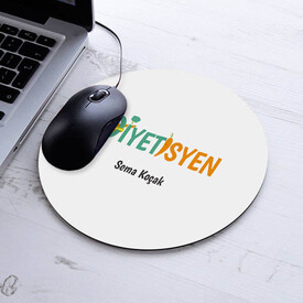  - İsimli Diyetisyen Temalı Yuvarlak Mousepad