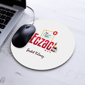  - İsimli Eczacı Temalı Yuvarlak Mousepad