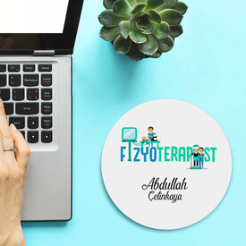  - İsimli Fizyoterapistlere Özel Yuvarlak Mousepad