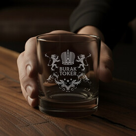 İsimli İkili Prestige Glass Viski Bardağı - Thumbnail