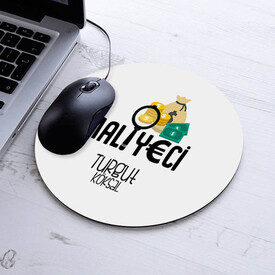 İsimli Maliyeci Temalı Yuvarlak Mousepad - Thumbnail